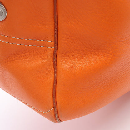 ブギーバッグ ハンドバッグ レザー オレンジ セリーヌ バッグ CELINE