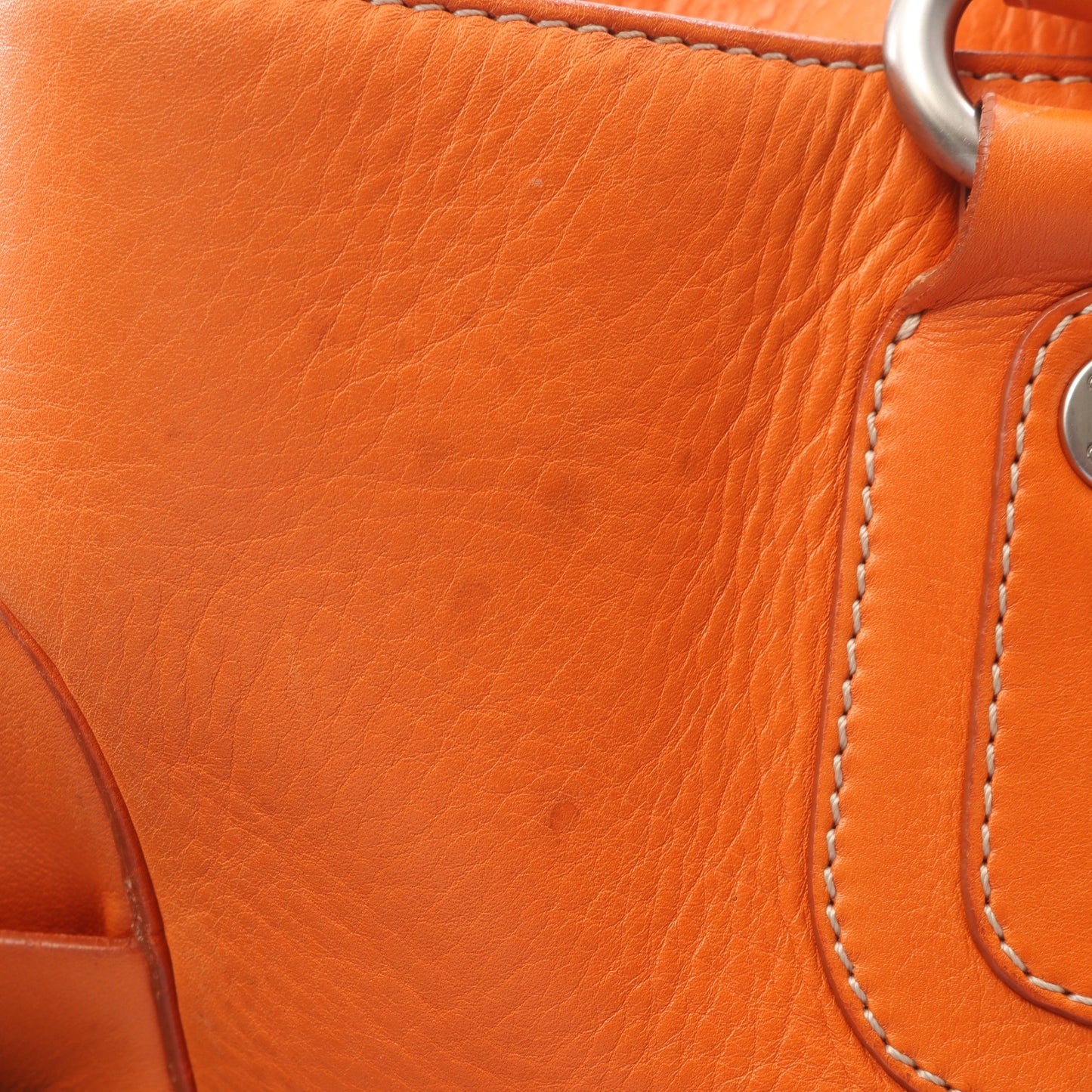 ブギーバッグ ハンドバッグ レザー オレンジ セリーヌ バッグ CELINE