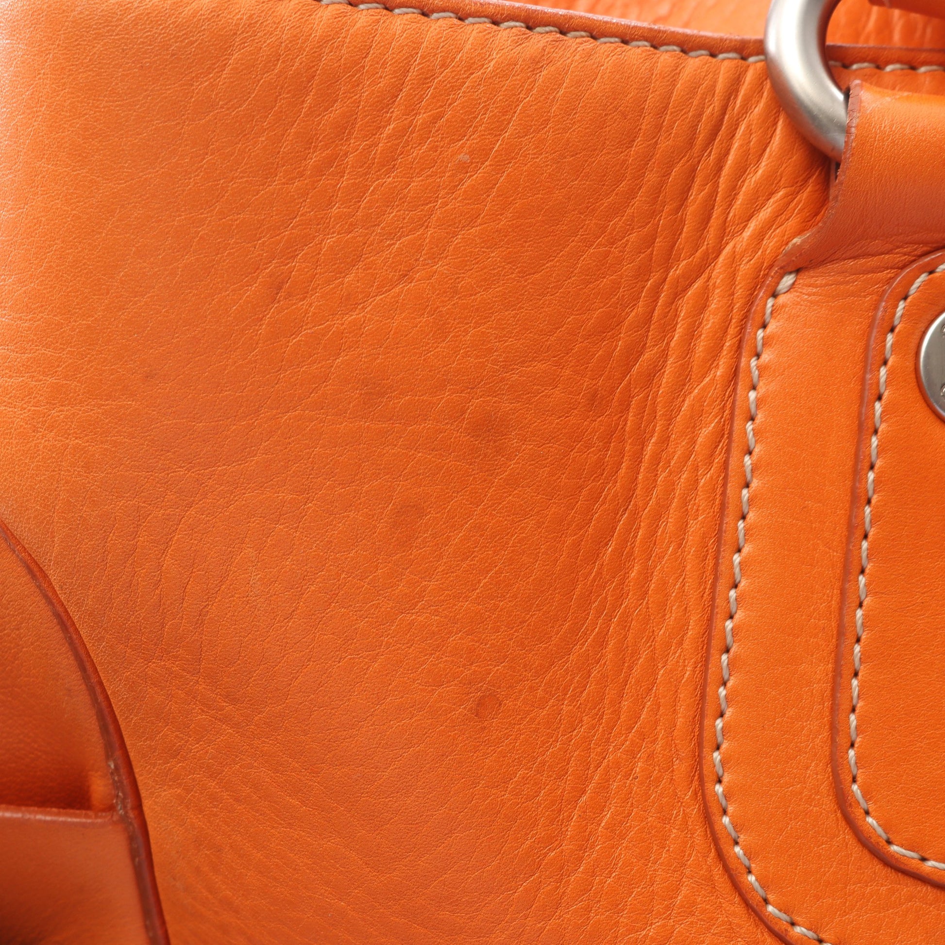 ブギーバッグ ハンドバッグ レザー オレンジ セリーヌ バッグ CELINE