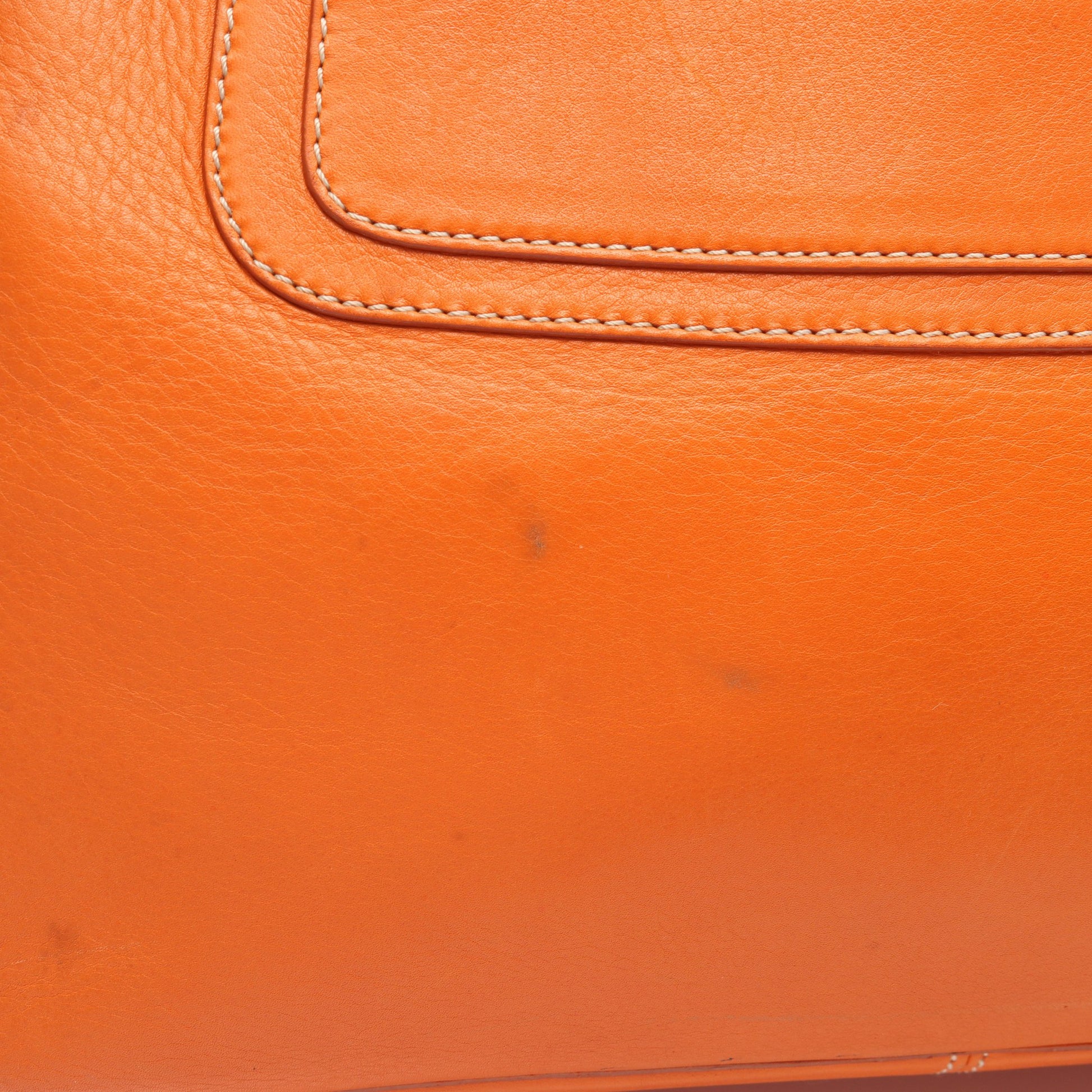 ブギーバッグ ハンドバッグ レザー オレンジ セリーヌ バッグ CELINE