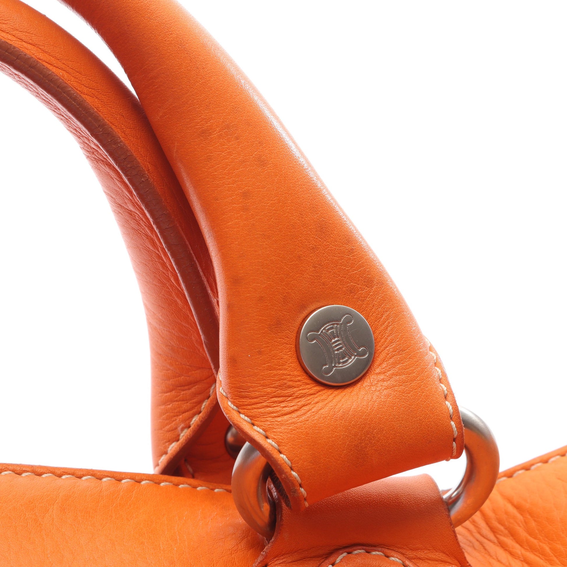 ブギーバッグ ハンドバッグ レザー オレンジ セリーヌ バッグ CELINE