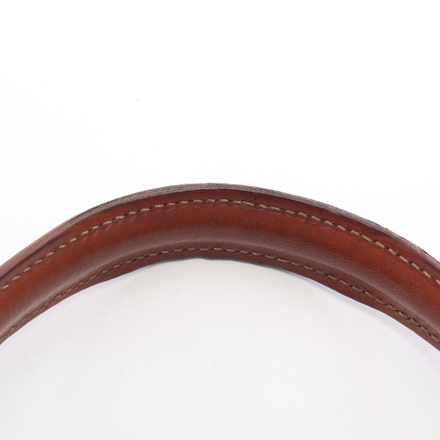 マカダム ハンドバッグ PVC レザー ブラウン ダークブラウン セリーヌ