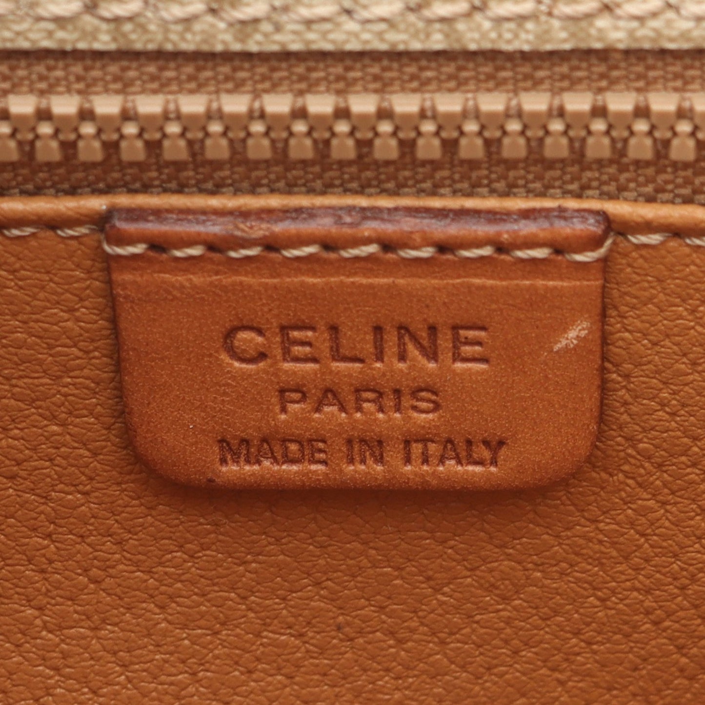 トリオンフ ショルダーバッグ PVC レザー ベージュ ブラウン セリーヌ バッグ CELINE