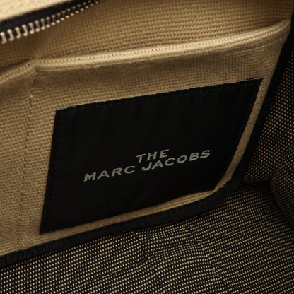 THE JACQUARD SMALL TRAVELER TOTE BAG ジャガード スモール トラベラー 2WAY ハンドバッグ トートバッグ キャンバス ベージュ ブラック マークジェイコブス