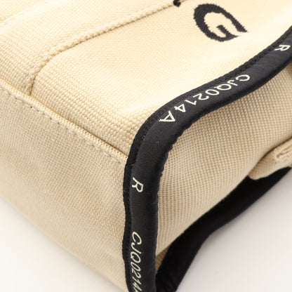 THE JACQUARD SMALL TRAVELER TOTE BAG ジャガード スモール トラベラー 2WAY ハンドバッグ トートバッグ キャンバス ベージュ ブラック マークジェイコブス