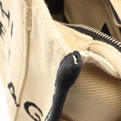 THE JACQUARD SMALL TRAVELER TOTE BAG ジャガード スモール トラベラー 2WAY ハンドバッグ トートバッグ キャンバス ベージュ ブラック マークジェイコブス