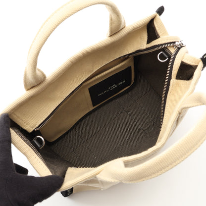THE JACQUARD SMALL TRAVELER TOTE BAG ジャガード スモール トラベラー 2WAY ハンドバッグ トートバッグ キャンバス ベージュ ブラック マークジェイコブス
