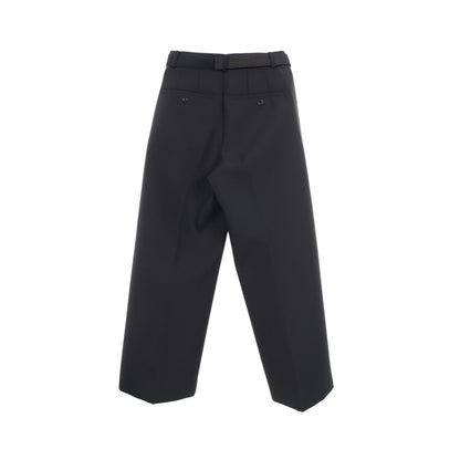 Suiting Bonding Pants サイドライン パンツ ウール ブラック サカイ