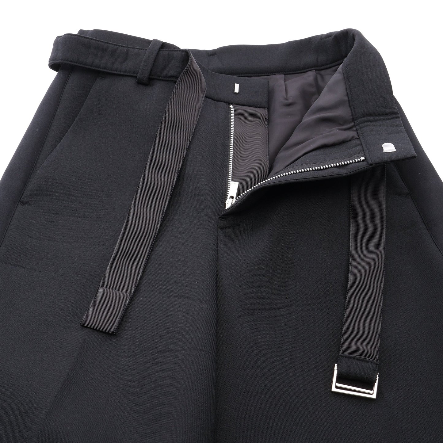 Suiting Bonding Pants サイドライン パンツ ウール ブラック サカイ