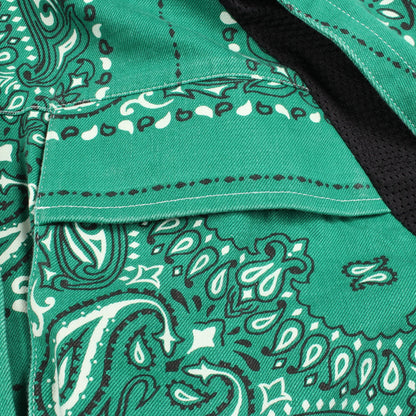 Bandana Print Blouson クロップド ジャケット コットン グリーン サカイ