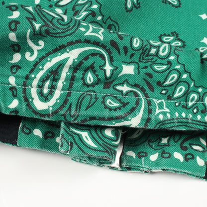 Bandana Print Blouson クロップド ジャケット コットン グリーン サカイ