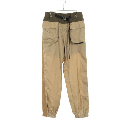Grosgrain Mix Pants グログランミックス パンツ ナイロン カーキベージュ カーキグリーン イエローブラウン サカイ