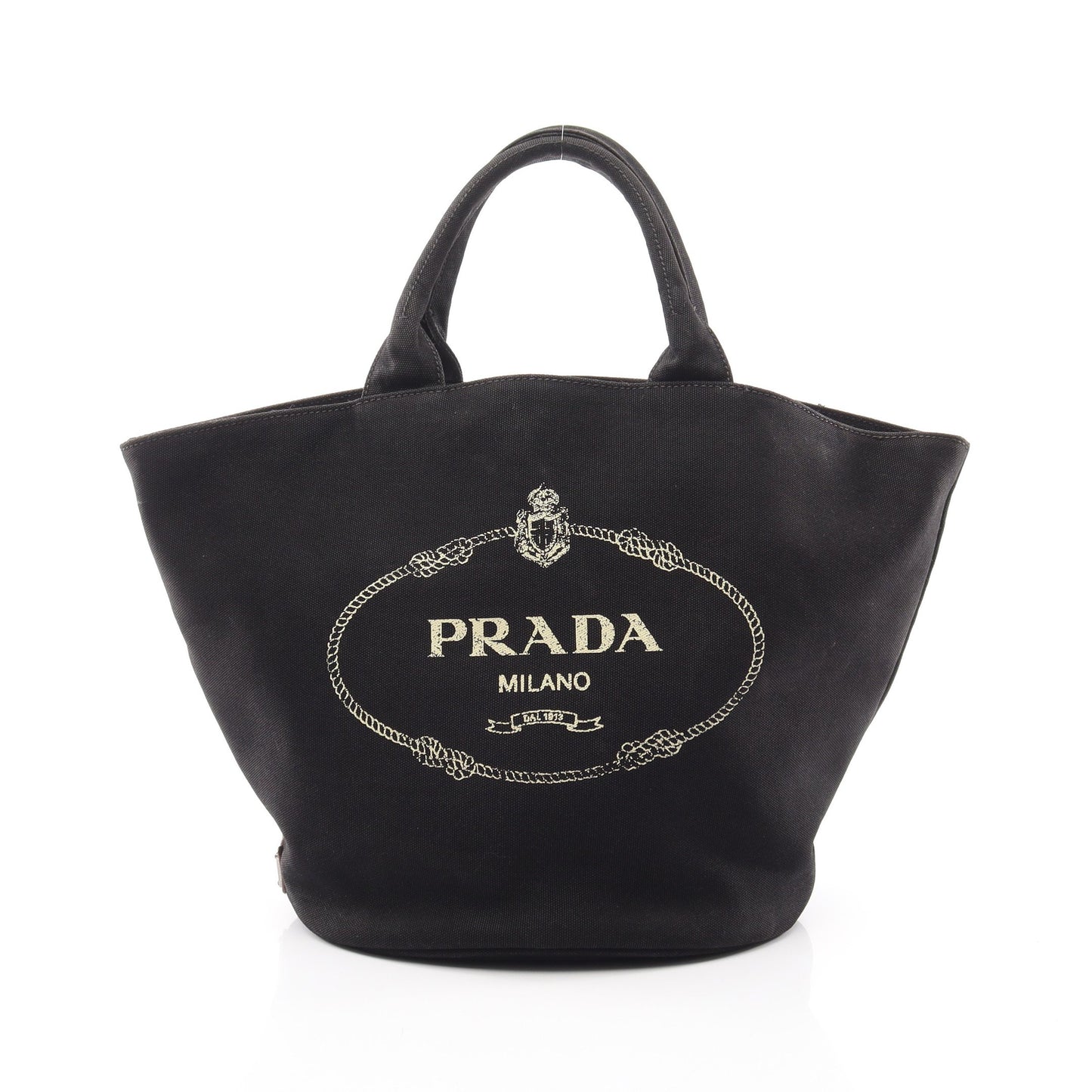 CANAPA カナパ ハンドバッグ トートバッグ キャンバス ブラック プラダ バッグ PRADA