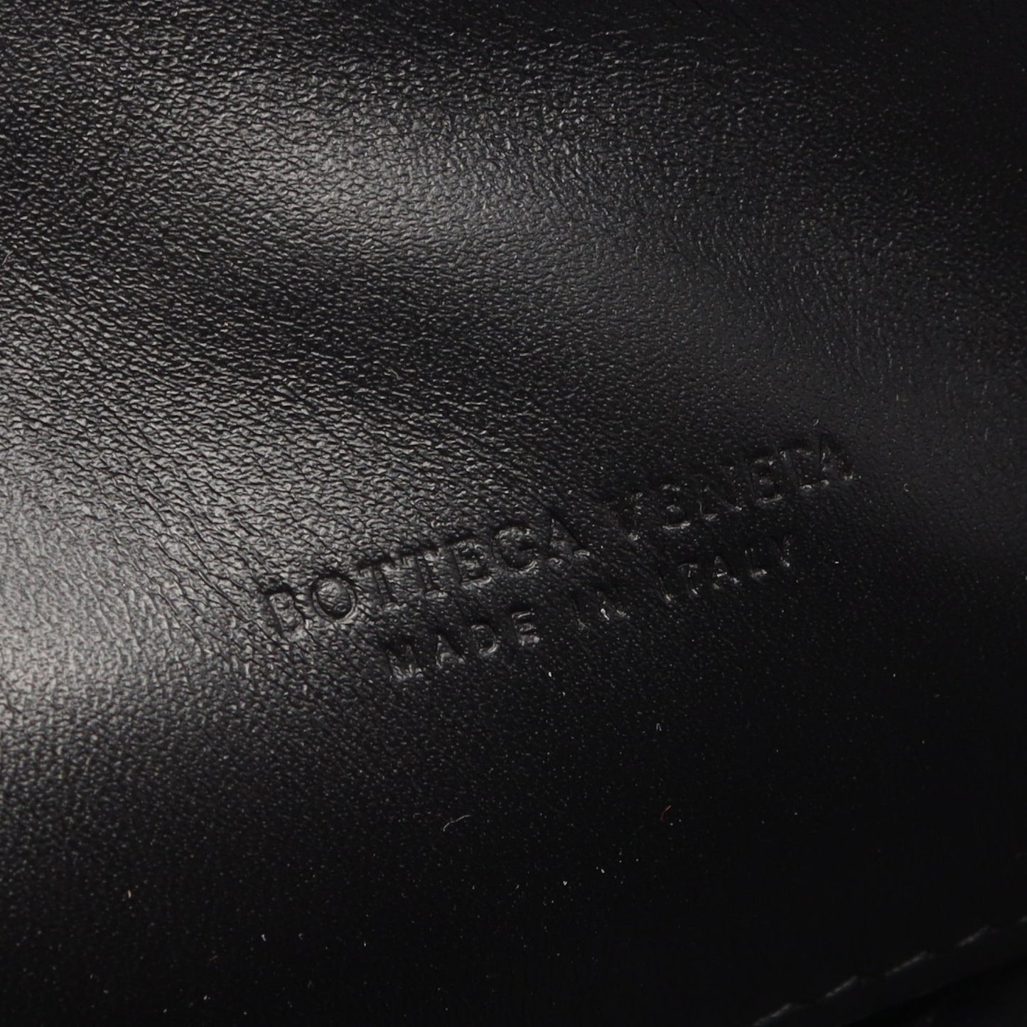 イントレチャート クラッチバッグ レザー ブラック ボッテガヴェネタ バッグ BOTTEGA VENETA
