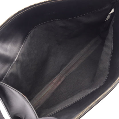 イントレチャート クラッチバッグ レザー ブラック ボッテガヴェネタ バッグ BOTTEGA VENETA