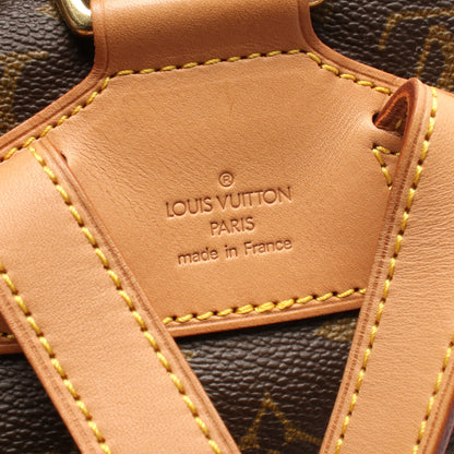 モンスリMM モノグラム バックパック リュックサック PVC レザー ブラウン ルイヴィトン バッグ LOUIS VUITTON