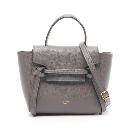 PICO BELT BAG ピコ ベルトバッグ 2WAY ハンドバッグ レザー グレー セリーヌ