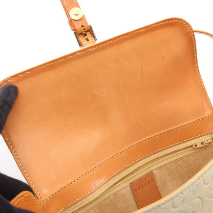 Cマカダム ショルダーバッグ スウェード レザー アイボリー ライトブラウン セリーヌ バッグ CELINE