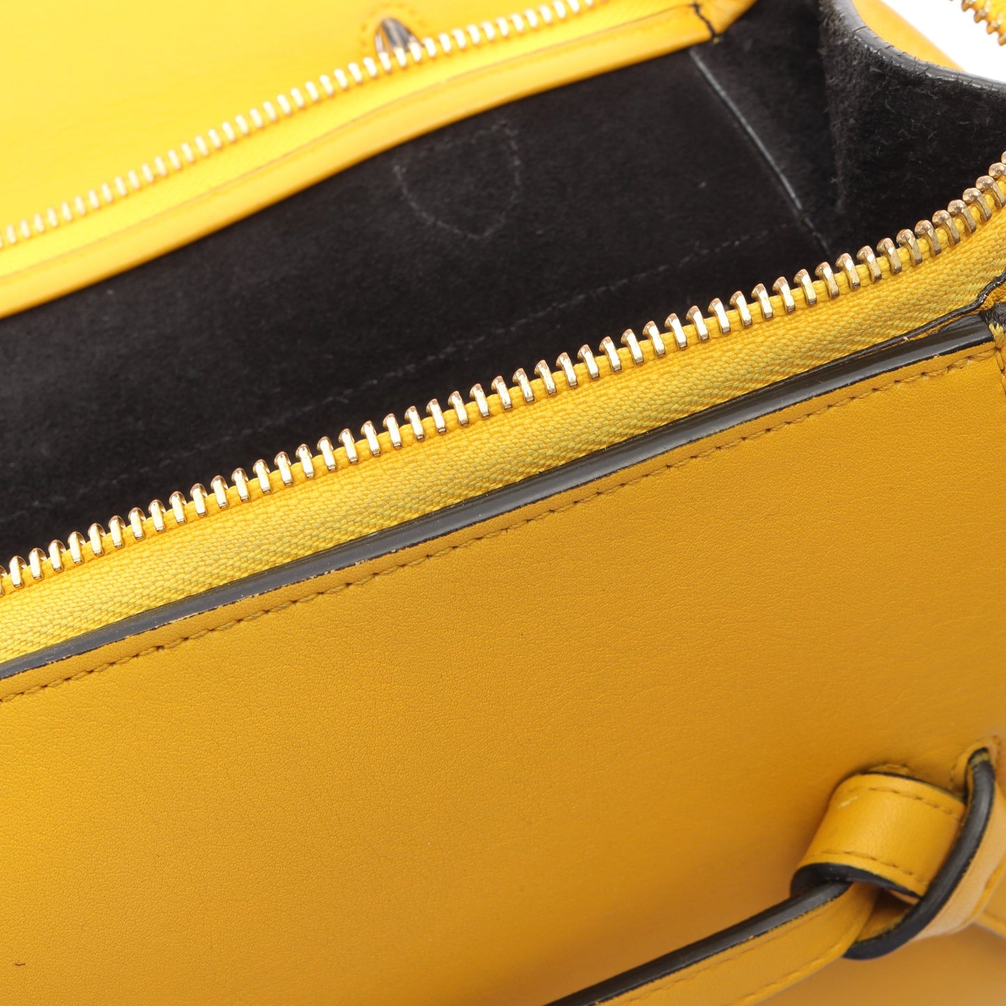 BELT BAG MINI ベルトバッグ ミニ 2WAY ハンドバッグ レザー オレンジイエロー セリーヌ