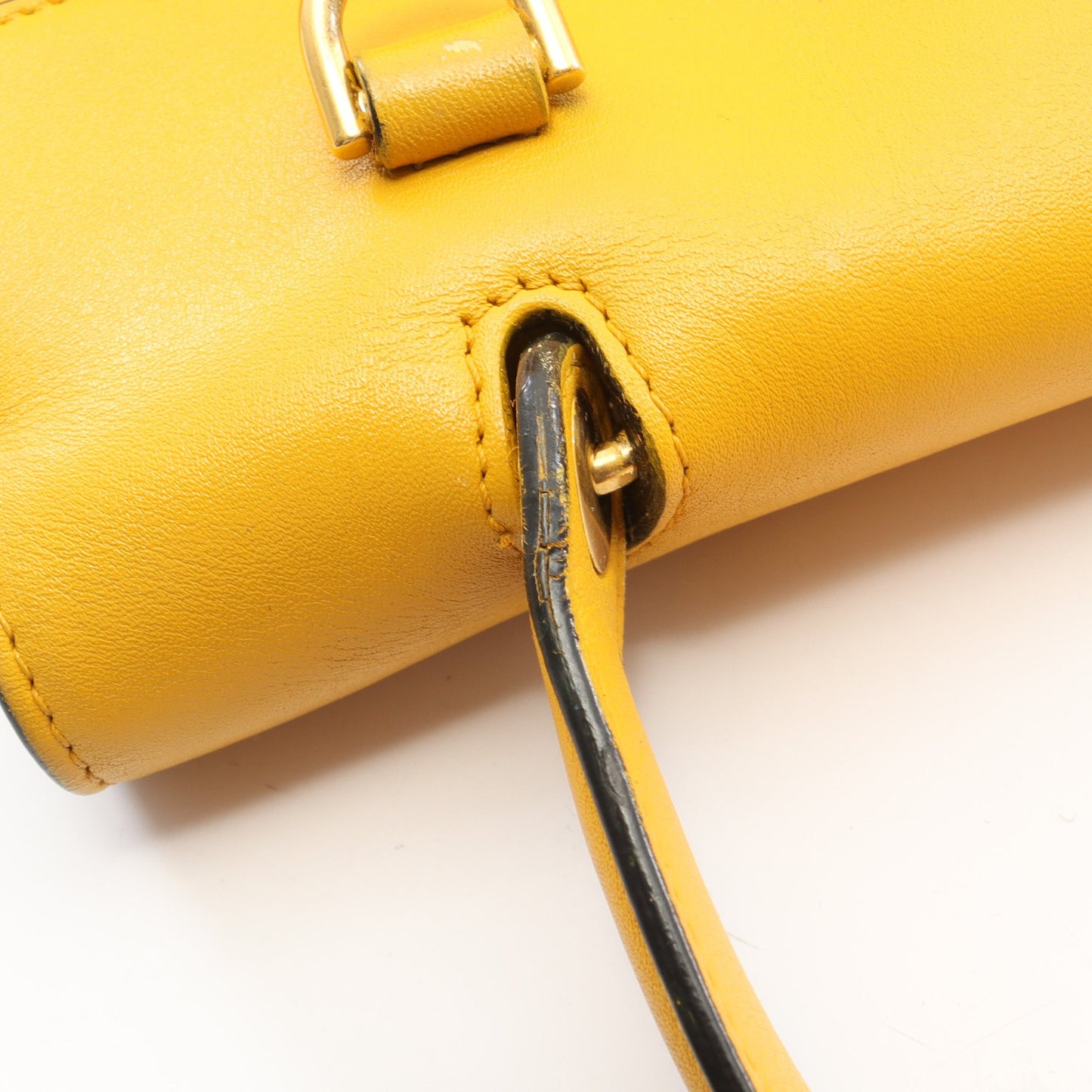 BELT BAG MINI ベルトバッグ ミニ 2WAY ハンドバッグ レザー オレンジイエロー セリーヌ