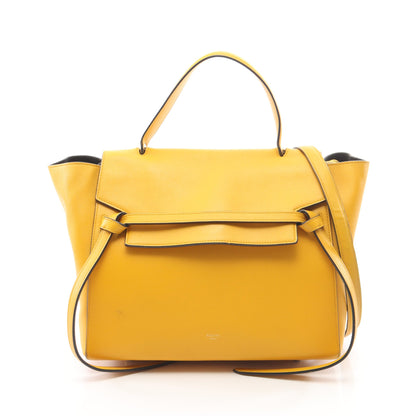 BELT BAG MINI ベルトバッグ ミニ 2WAY ハンドバッグ レザー オレンジイエロー セリーヌ
