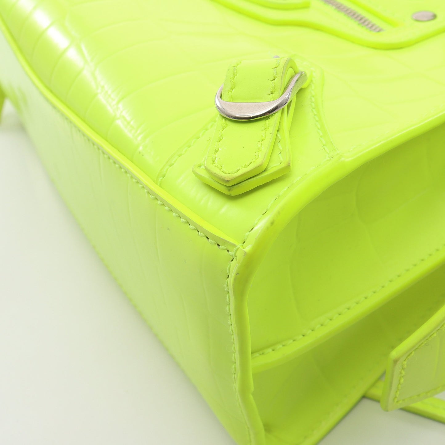 NEO CLASS CITY MINI ネオ クラシック シティ ミニ ネオンカラー 2WAY ハンドバッグ レザー イエロー バレンシアガ バッグ BALENCIAGA