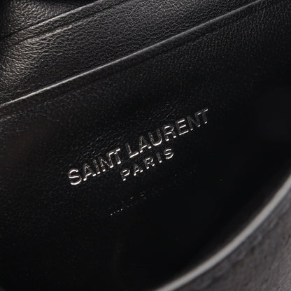 TEDDY SMALL テディ スモール ポーチ付き チェーンショルダーバッグ レザー グレー サンローランパリ バッグ SAINT LAURENT PARIS