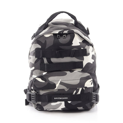ARMY マルチキャリー S ミリタリー 2WAY バックパック リュックサック キャンバス グレー ブラック ホワイト バレンシアガ