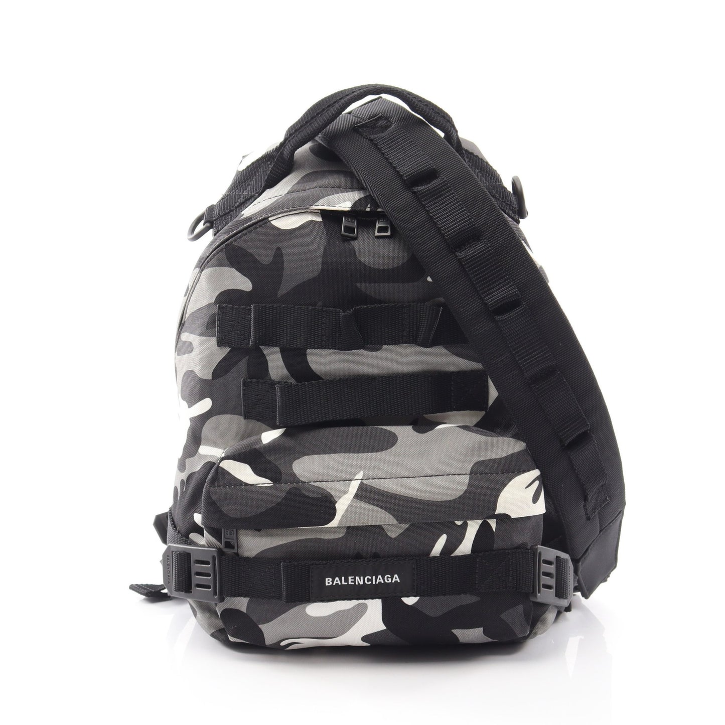 ARMY マルチキャリー S ミリタリー 2WAY バックパック リュックサック キャンバス グレー ブラック ホワイト バレンシアガ