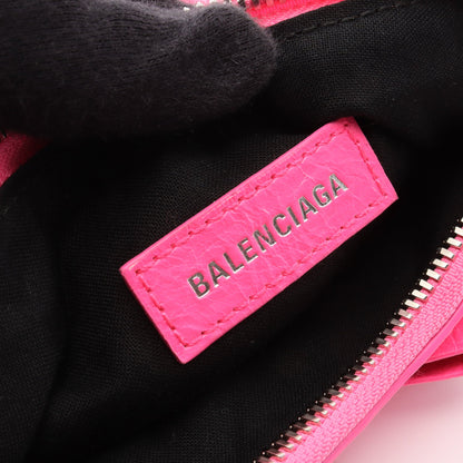 LE CAGOLE XS ル カゴール リボン ショルダーバッグ レザー ピンク バレンシアガ バッグ BALENCIAGA