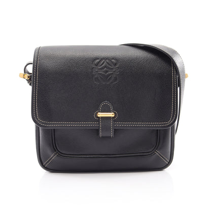アナグラム ショルダーバッグ レザー ブラック ロエベ バッグ LOEWE