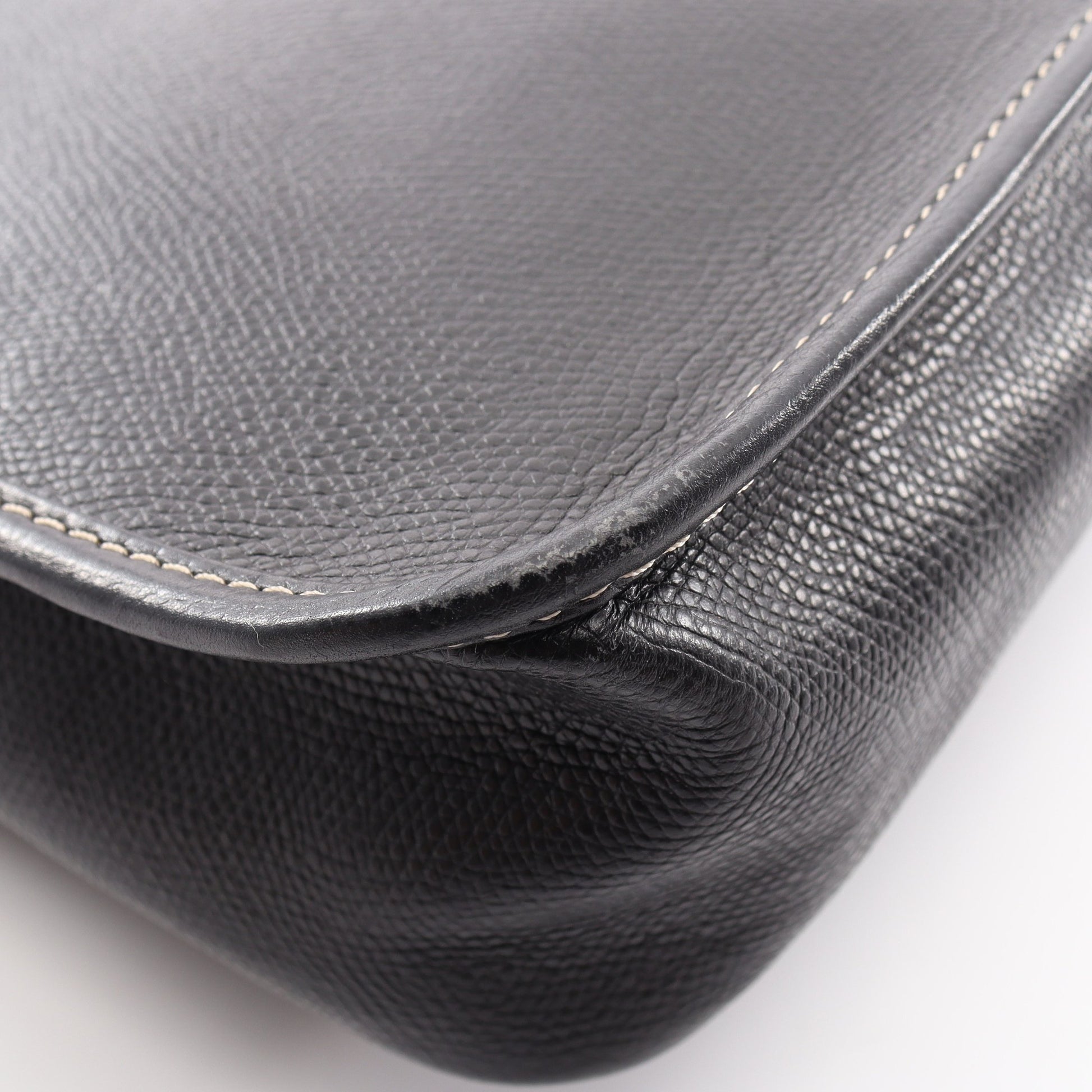 アナグラム ショルダーバッグ レザー ブラック ロエベ バッグ LOEWE