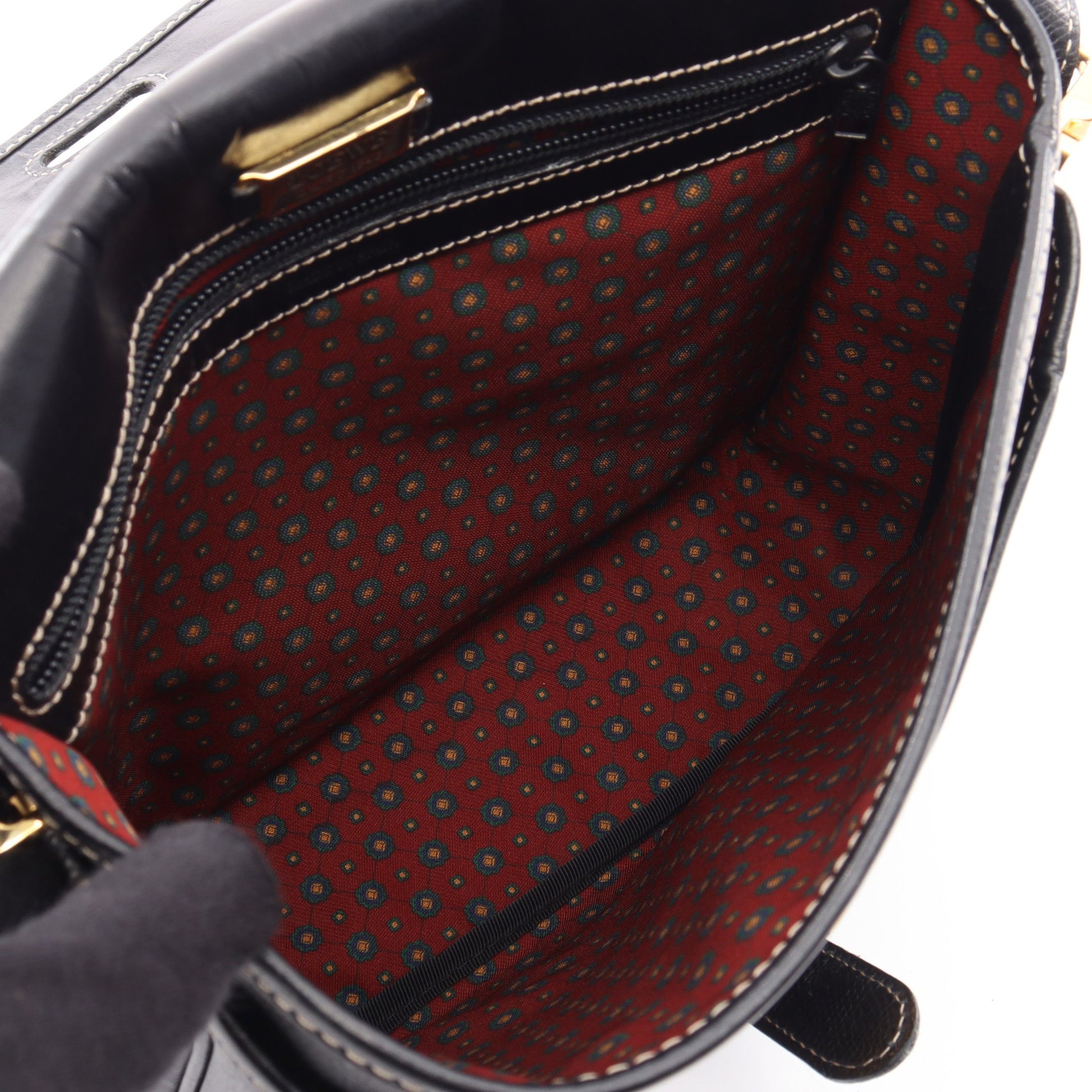 アナグラム ショルダーバッグ レザー ブラック ロエベ バッグ LOEWE