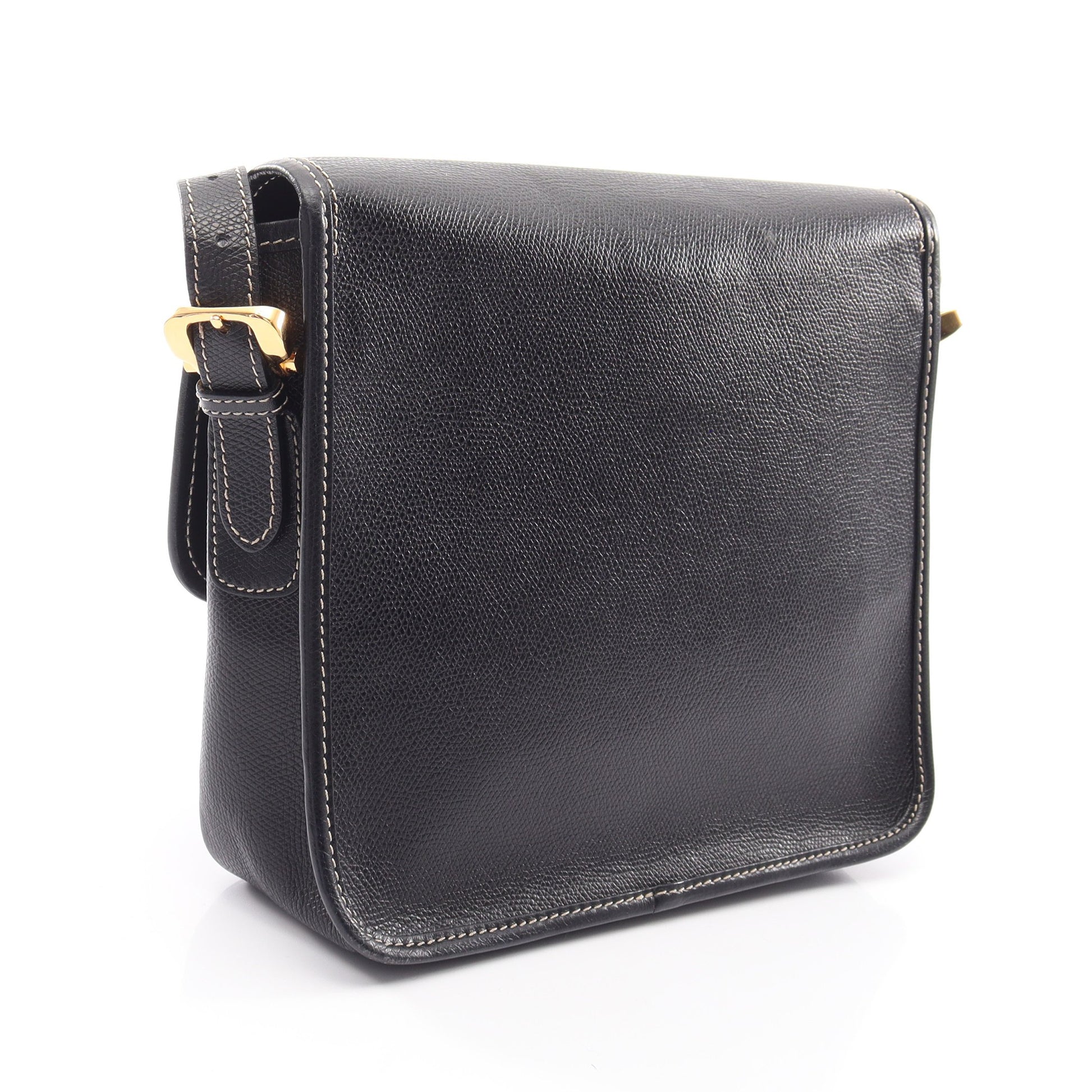 アナグラム ショルダーバッグ レザー ブラック ロエベ バッグ LOEWE