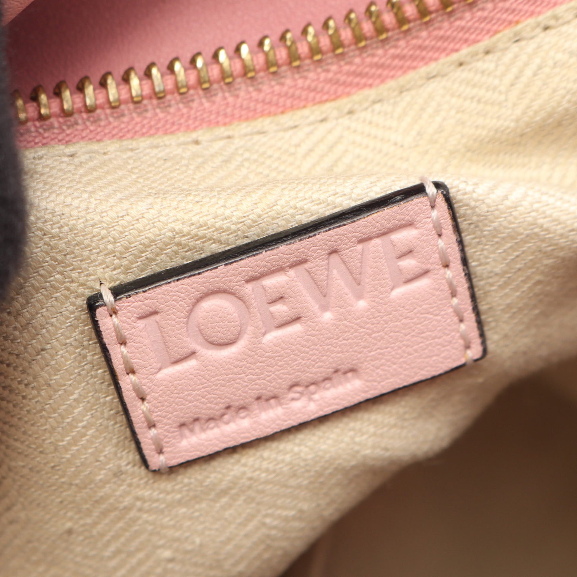 パズルバッグ ミディアム 2WAY ハンドバッグ レザー ピンク ライトピンク ロエベ バッグ LOEWE