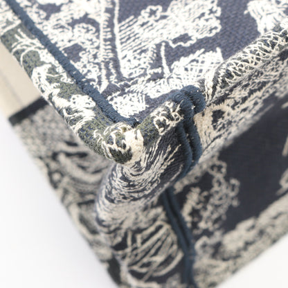 BOOK TOTE ブックトート ミディアム ハンドバッグ トートバッグ キャンバス ホワイト ネイビー クリスチャンディオール