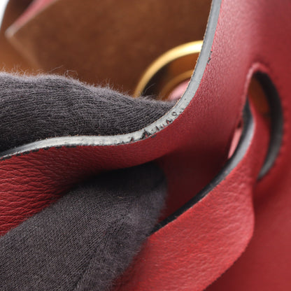 ドローストリング バックパック リュックサック レザー レッド バーバリー バッグ BURBERRY
