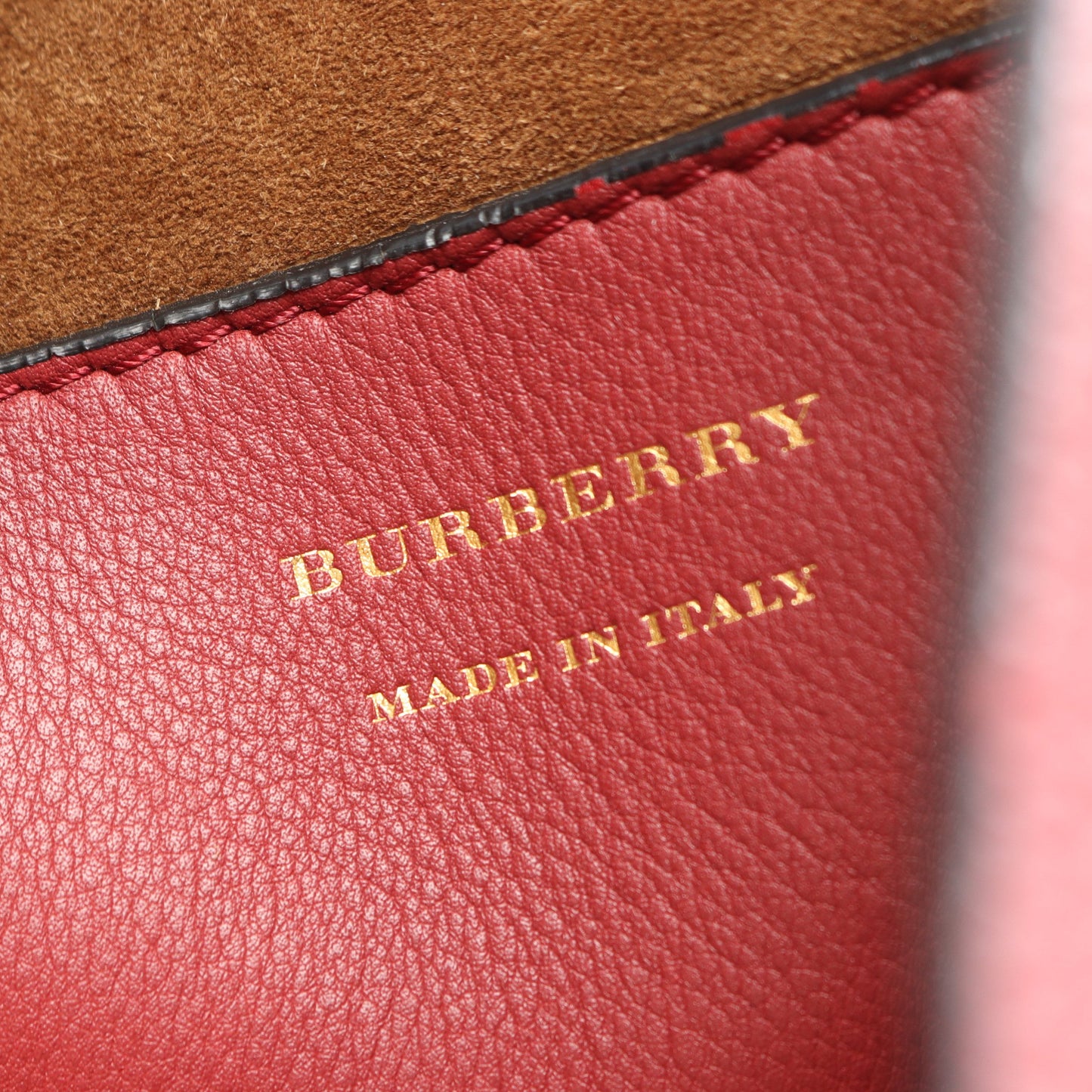 ドローストリング バックパック リュックサック レザー レッド バーバリー バッグ BURBERRY