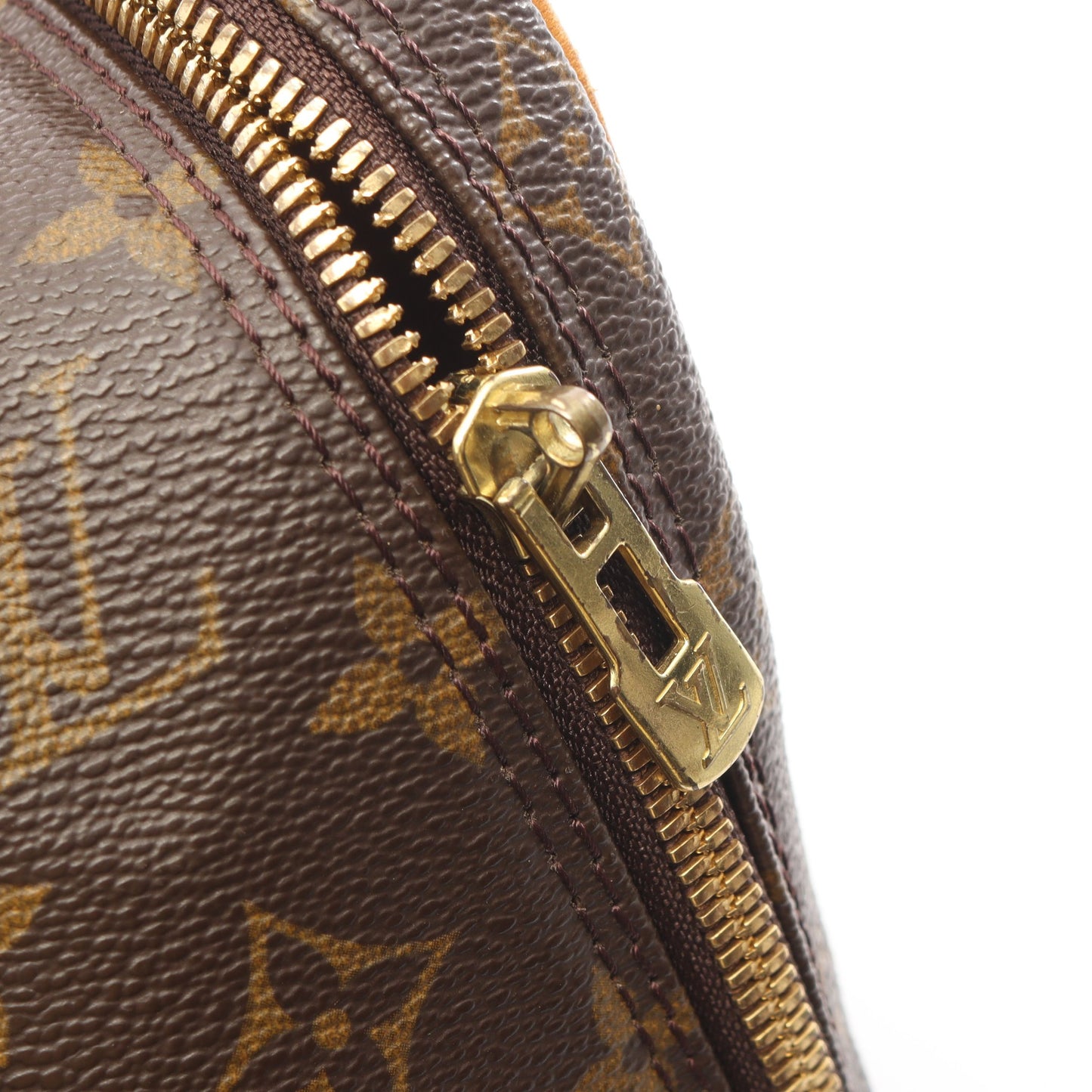 パックオール サックアド モノグラム ハンドバッグ PVC レザー ブラウン ルイヴィトン