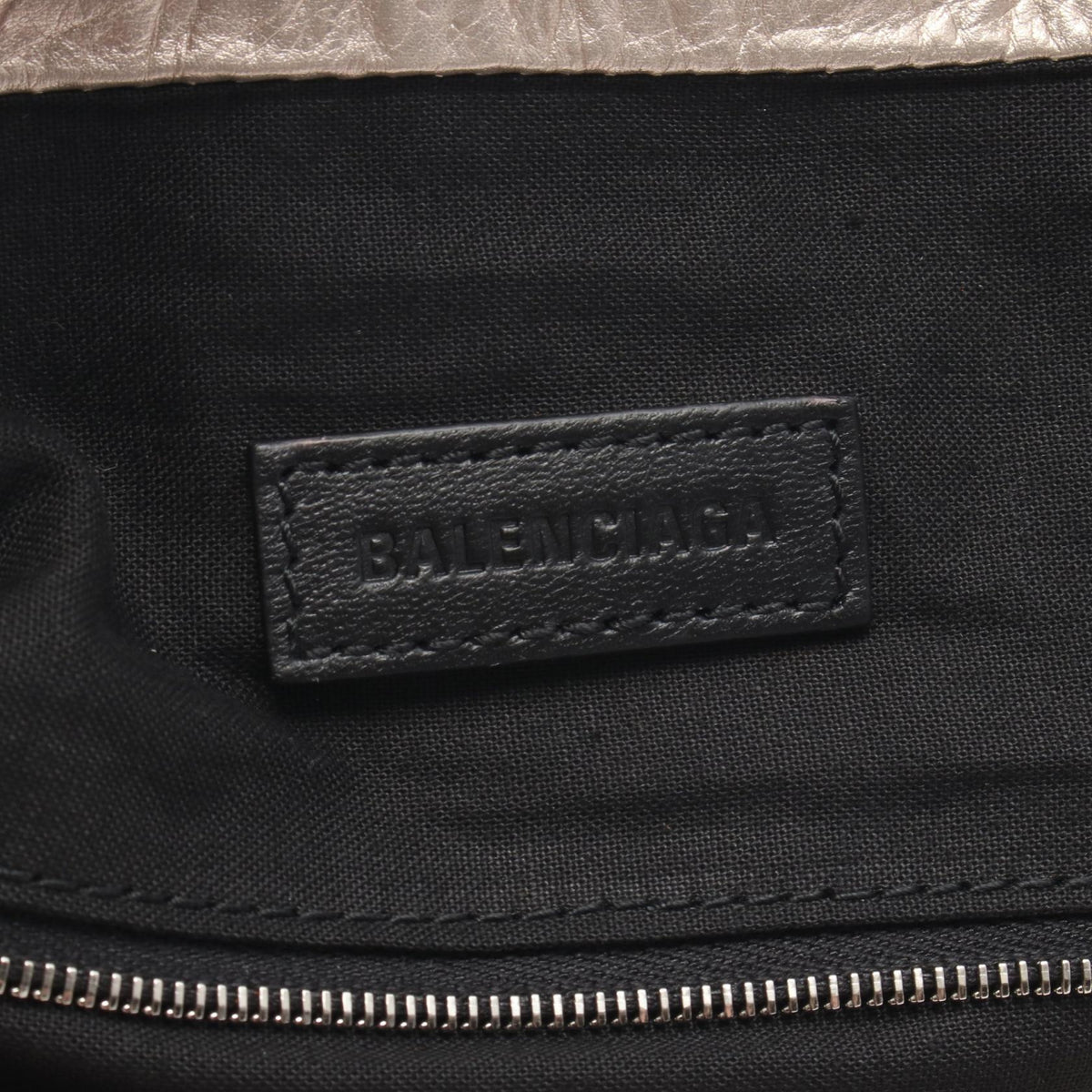 CRUSH チェーンショルダーバッグ チェーントートバッグ レザー シャンパンゴールド バレンシアガ