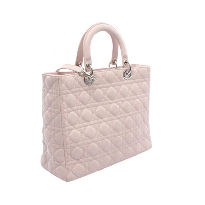 レディディオール ラージ カナージュ 2WAY ハンドバッグ レザー ライトピンク クリスチャンディオール バッグ Christian Dior