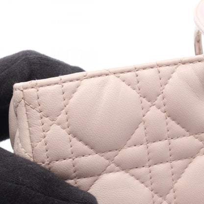 レディディオール ラージ カナージュ 2WAY ハンドバッグ レザー ライトピンク クリスチャンディオール バッグ Christian Dior