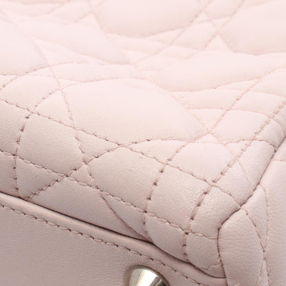 レディディオール ラージ カナージュ 2WAY ハンドバッグ レザー ライトピンク クリスチャンディオール バッグ Christian Dior