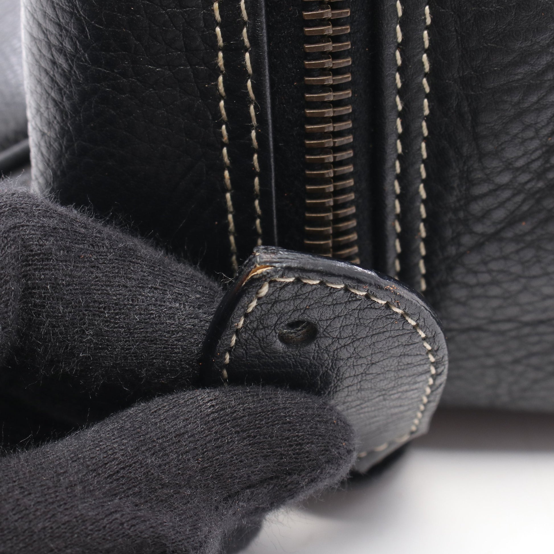ヴィンテージ ボストンバッグ レザー ブラック クリスチャンディオール バッグ Christian Dior