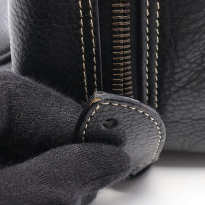 ヴィンテージ ボストンバッグ レザー ブラック クリスチャンディオール バッグ Christian Dior