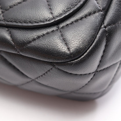 ミニマトラッセ チェーンショルダーバッグ ラムスキン ブラック ゴールド金具 シャネル バッグ CHANEL