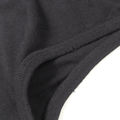ダメージ加工 タンクトップ コットン ブラック サンローランパリ