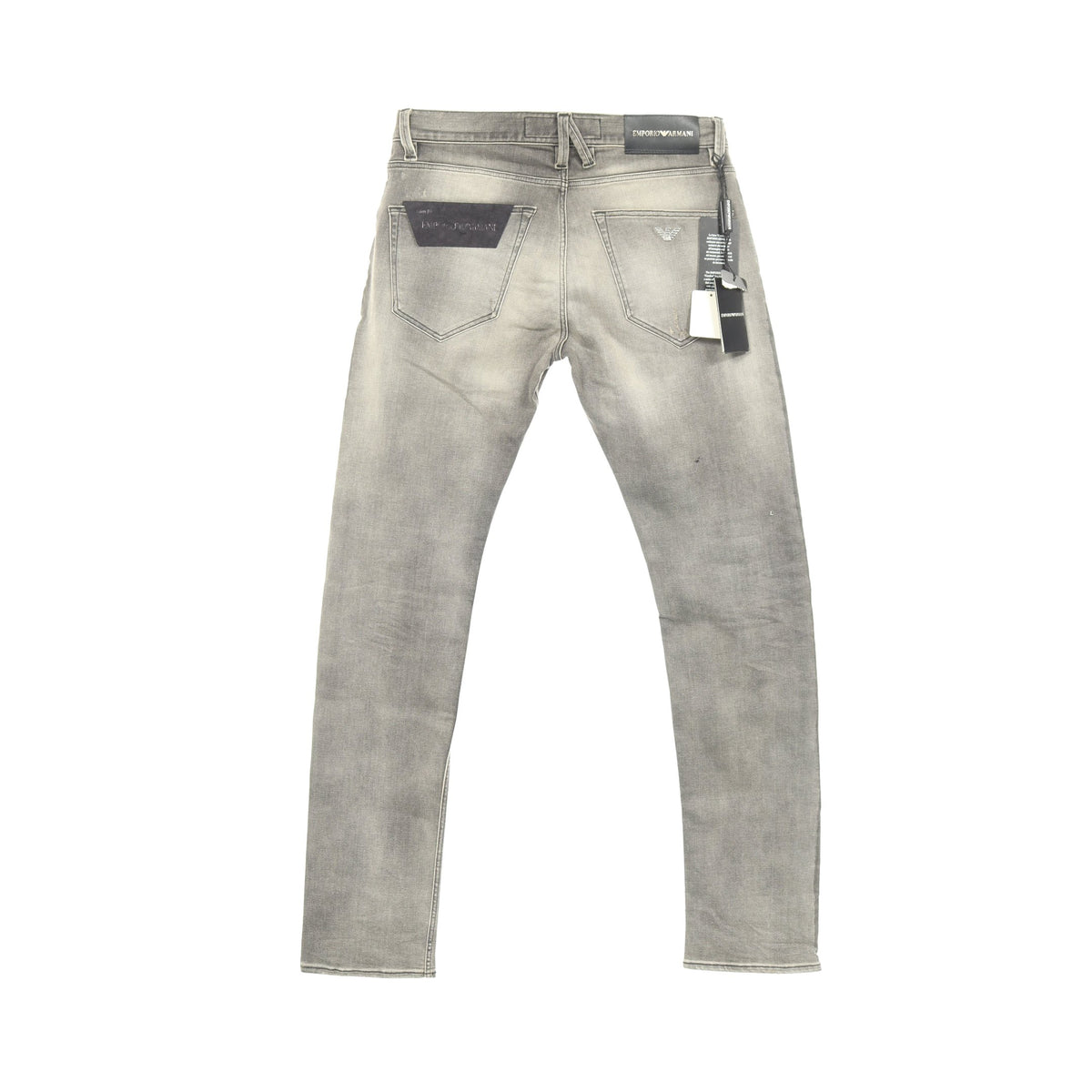 ダメージ加工 デニムパンツ コットン グレー エンポリオアルマーニ ボトムス EMPORIO ARMANI