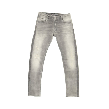 ダメージ加工 デニムパンツ コットン グレー エンポリオアルマーニ ボトムス EMPORIO ARMANI
