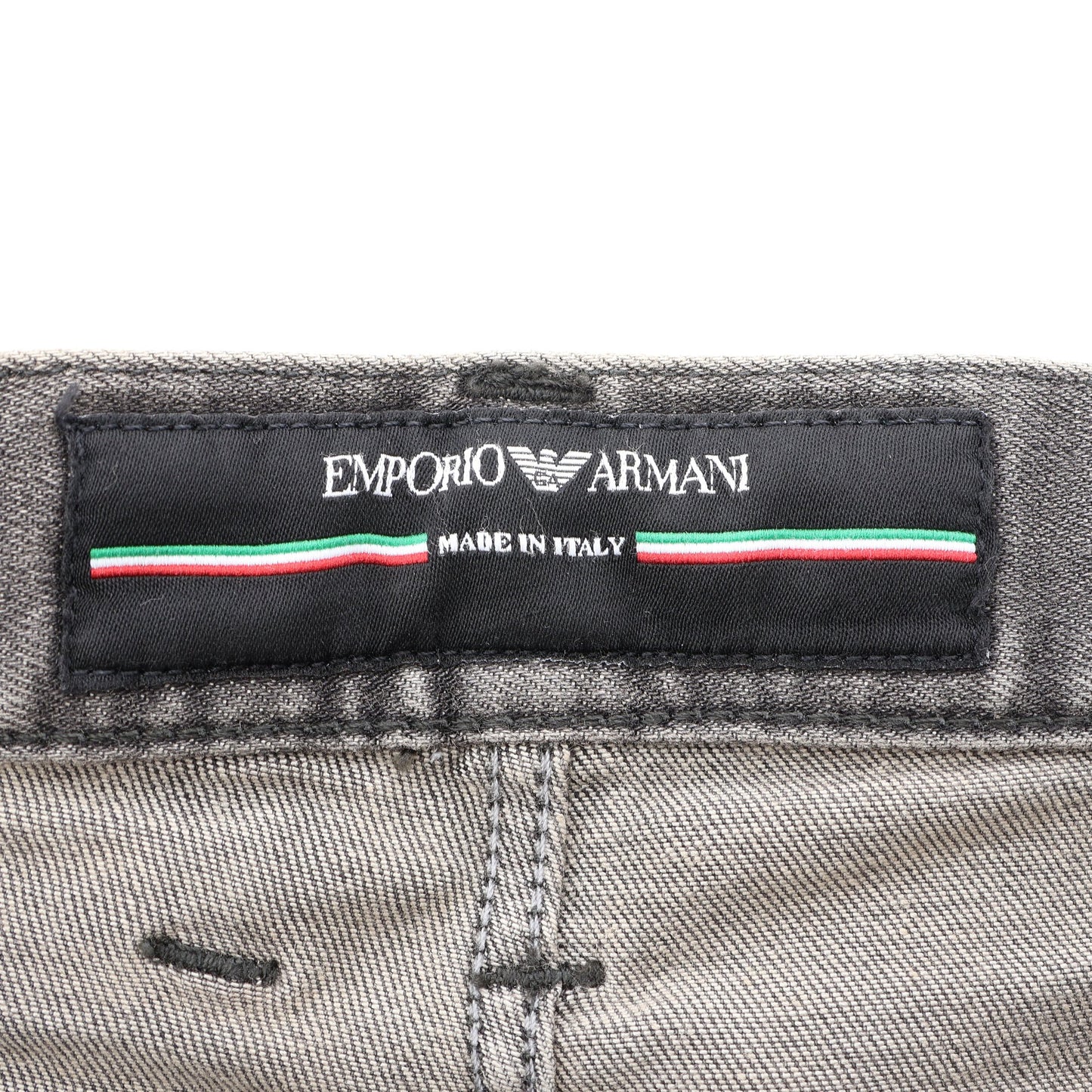 ダメージ加工 デニムパンツ コットン グレー エンポリオアルマーニ ボトムス EMPORIO ARMANI